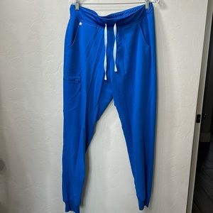 FIGS Zamora royal blue joggers LT